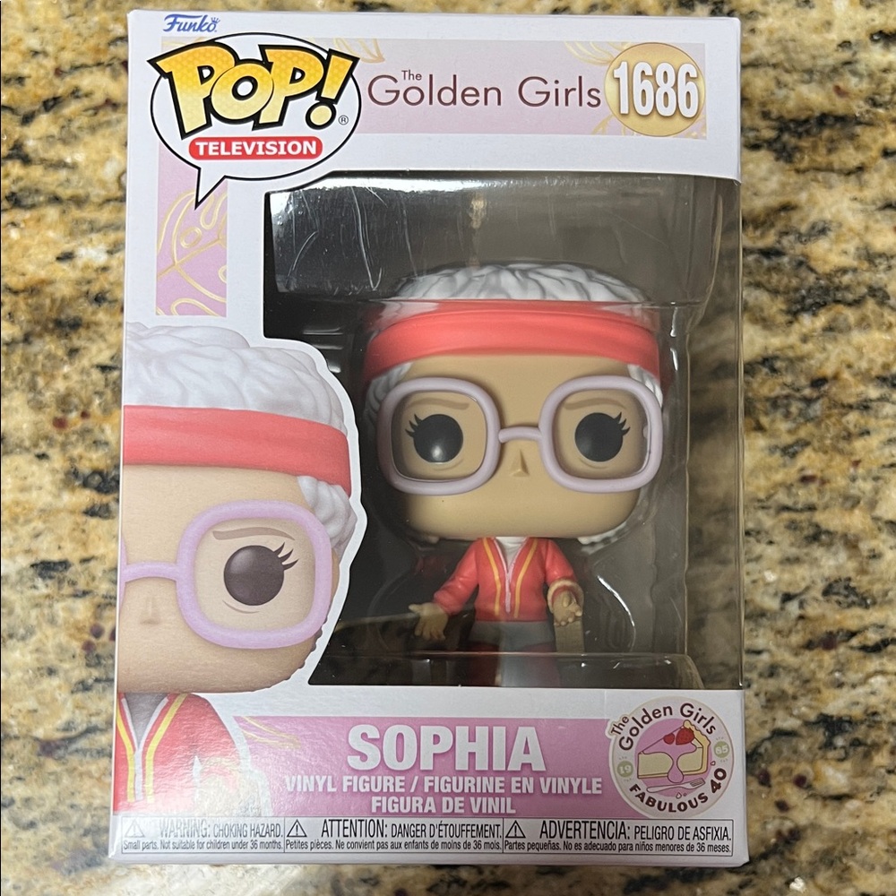 Funko Pop vinyl figure
Figurine New in Box 1686 Sophia from The Golden Girls New